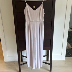 Aritzia White Spaghetti Strap Jumpsuit